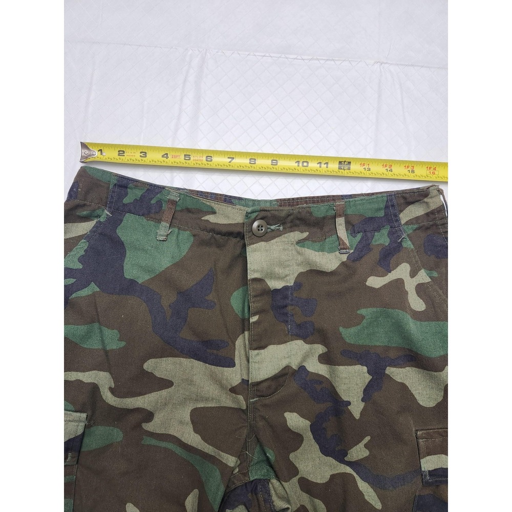 Camo BDU Cargo Pants Mens 32x29 Woodland Army Relaxed Fit Utility Workwear - Picture 3 of 10